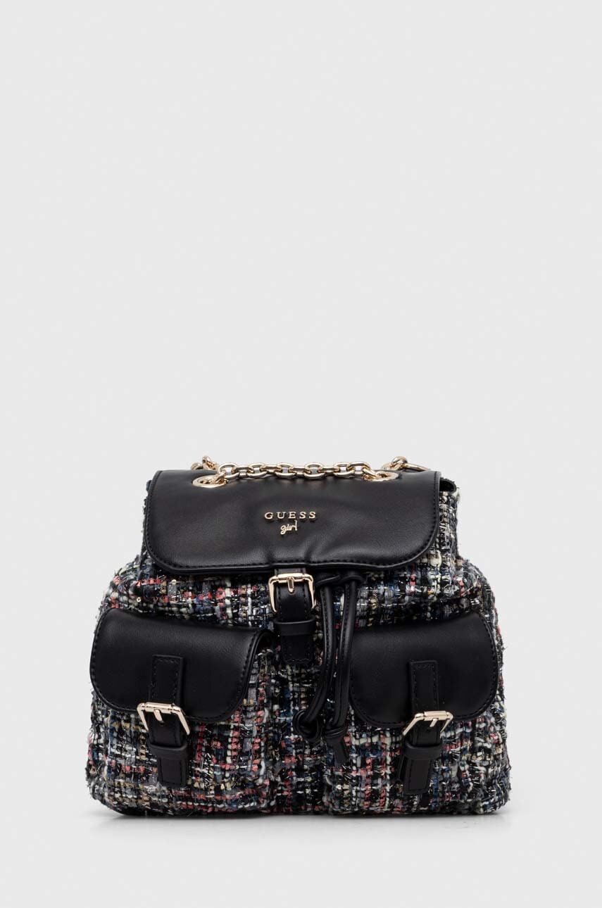 Дитячий рюкзак Guess колір чорний малий візерунок Дитячий рюкзак Guess колір чорний малий візерунок