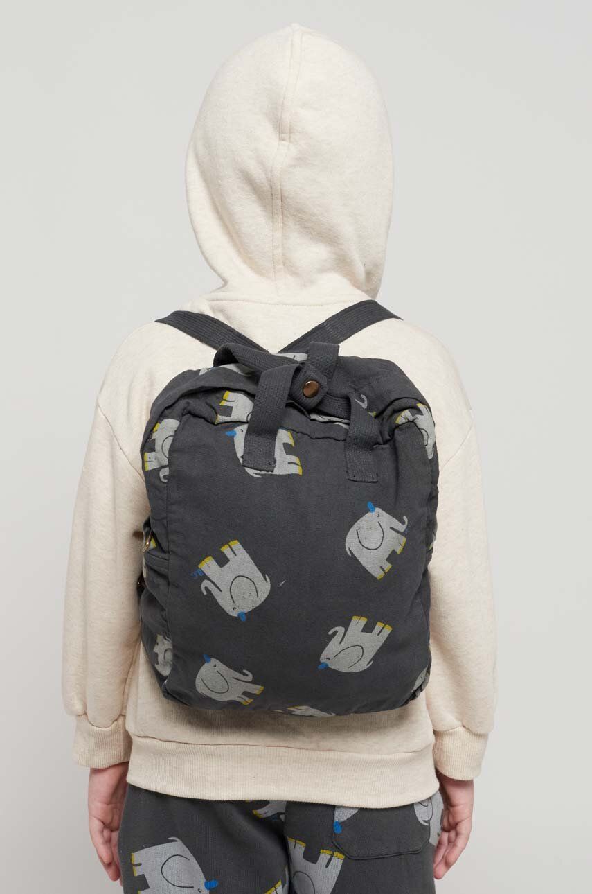 Dětský batoh Bobo Choses šedá barva, malý, vzorovaný - šedá - 100 % Bavlna