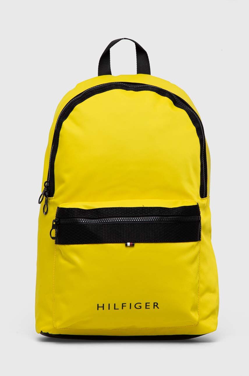 E-shop Batoh Tommy Hilfiger pánský, žlutá barva, velký, hladký