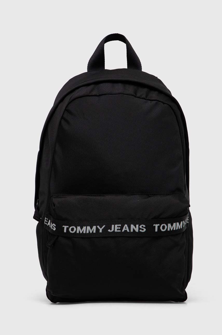 Levně Batoh Tommy Jeans pánský, černá barva, velký, s potiskem
