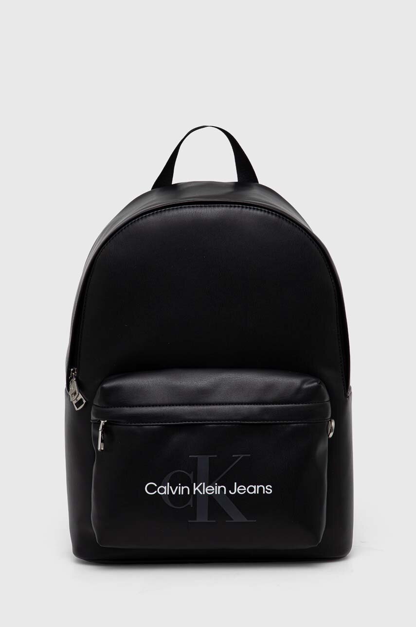 

Раница Calvin Klein Jeans в черно голям размер с изчистен дизайн, Черен