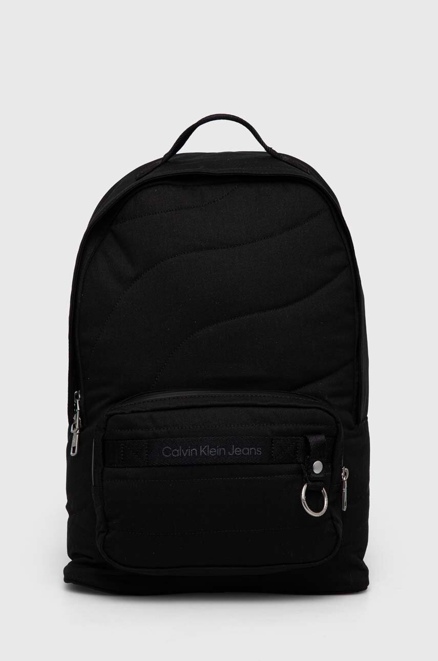 

Раница Calvin Klein Jeans в черно голям размер с изчистен дизайн, Черен