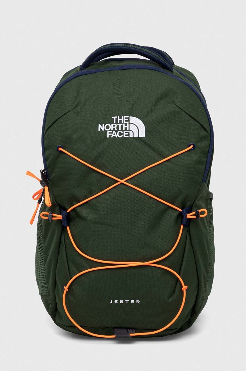 The North Face rucsac Jester barbati, culoarea verde, mare, modelator