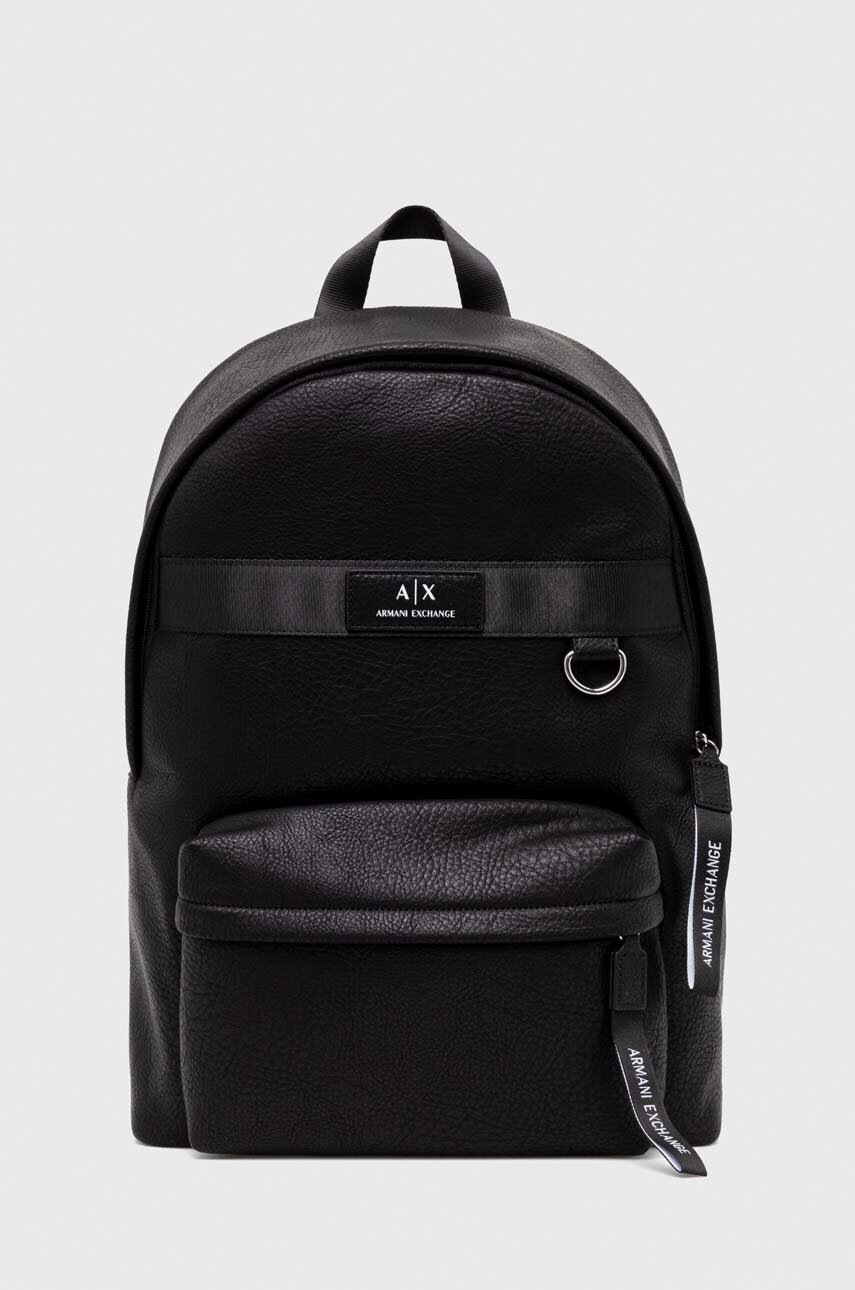 

Рюкзак Armani Exchange мужской цвет чёрный большой однотонный