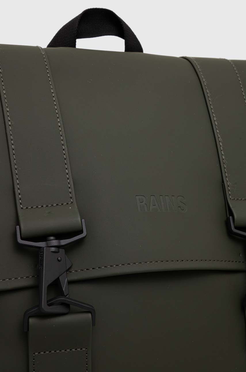 Рюкзак Rains 13300 Backpacks колір зелений великий однотонний 