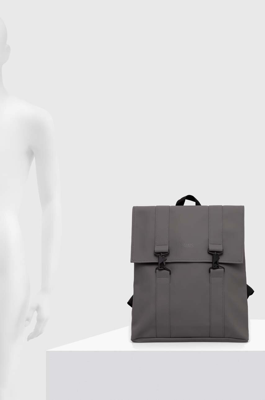 Рюкзак Rains 13300 Backpacks колір сірий великий однотонний 