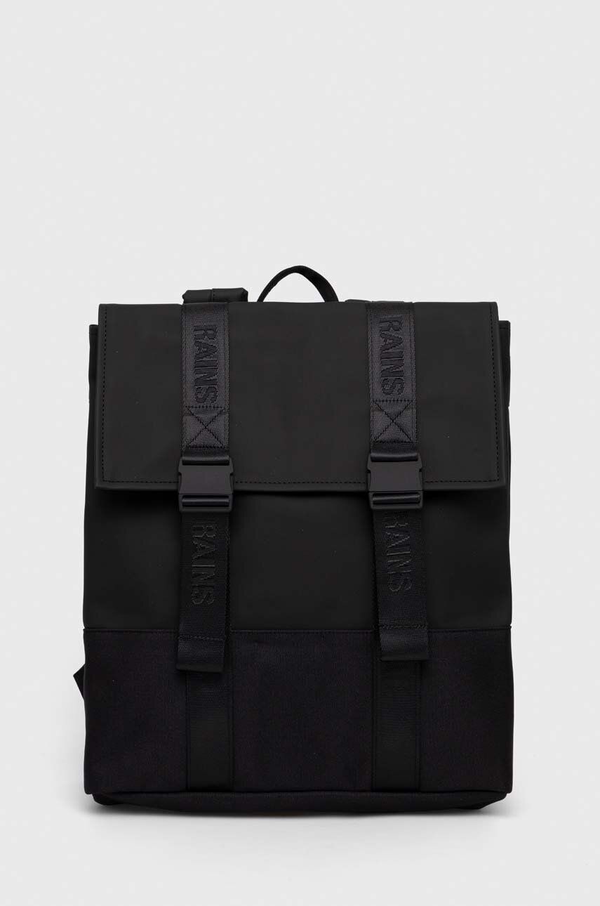 Batoh Rains 14310 Backpacks černá barva, malý, hladký - černá - Hlavní materiál: 100 % Polyester