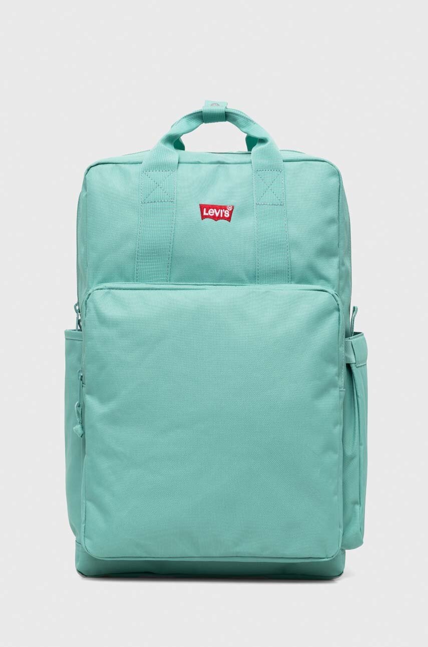 

Раница Levi's в зелено голям размер с изчистен дизайн, Зелен