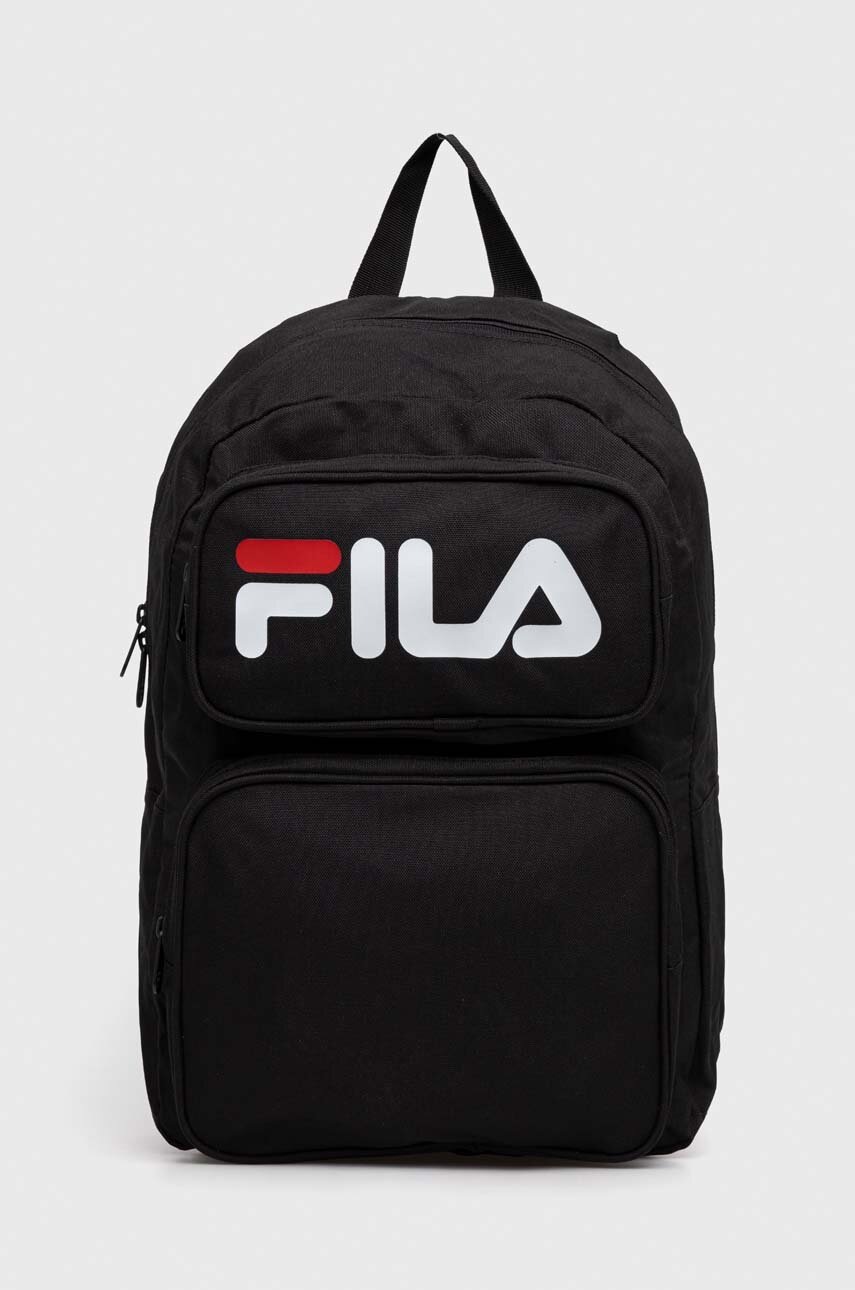 Fila rucsac culoarea negru, mare, cu imprimeu