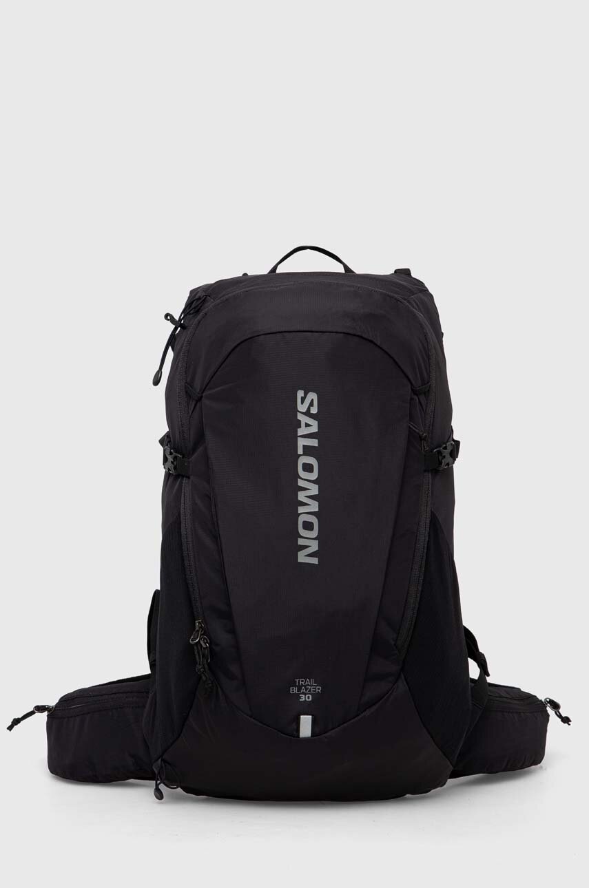 Salomon rucsac culoarea negru, mare, cu imprimeu