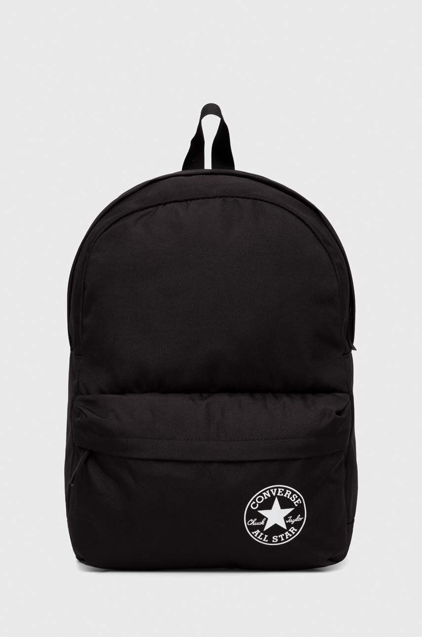 Converse rucsac culoarea negru, mare, cu imprimeu