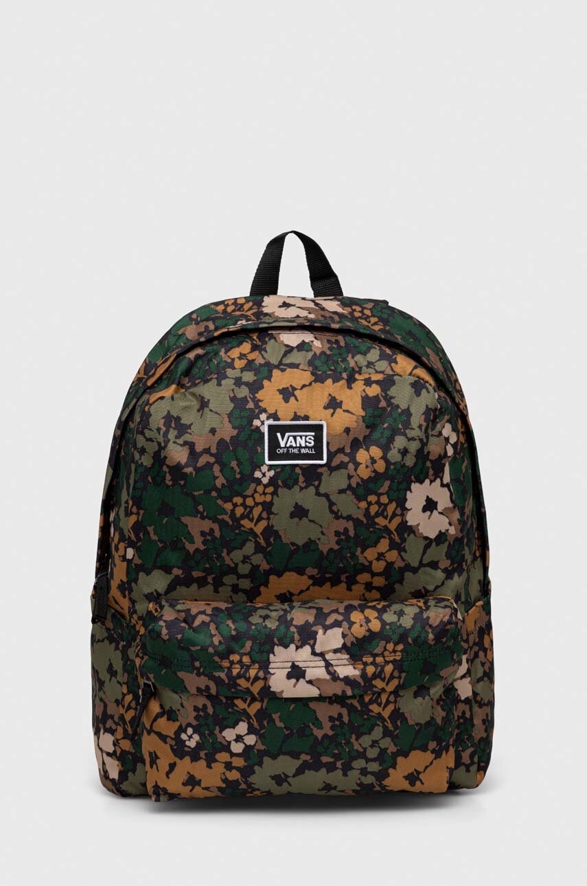 

Раница Vans в зелено голям размер с десен, Зелен