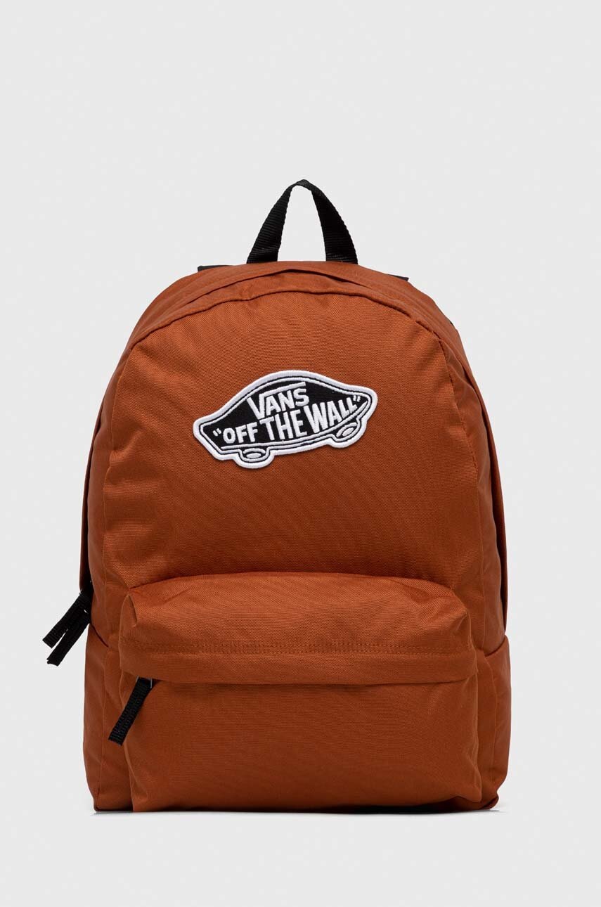 Vans rucsac culoarea maro, mare, cu imprimeu