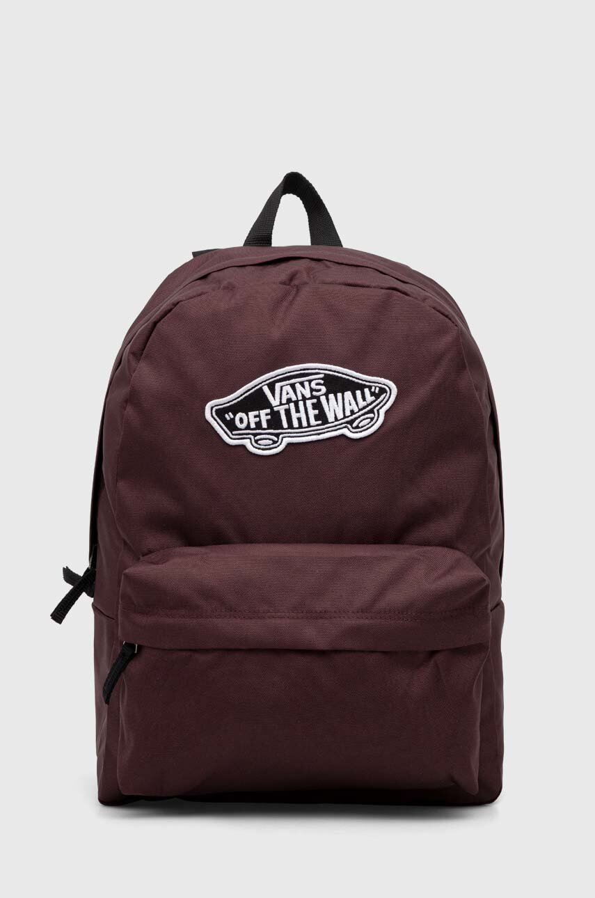 

Рюкзак Vans колір бордовий великий з аплікацією