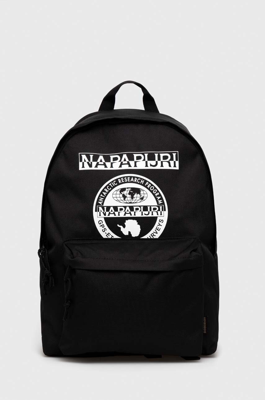 

Рюкзак Napapijri цвет чёрный большой с принтом