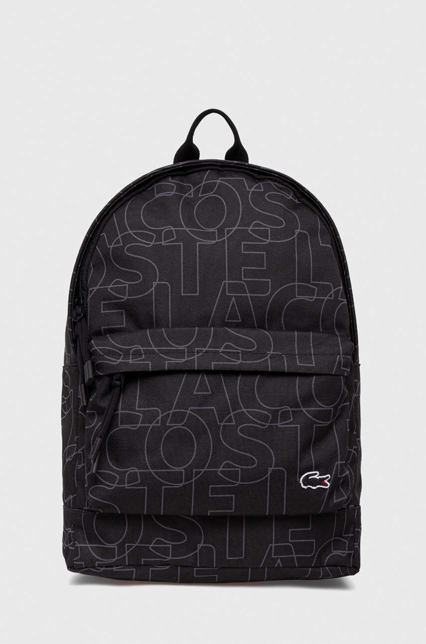 Lacoste rucsac culoarea negru, mare, modelator