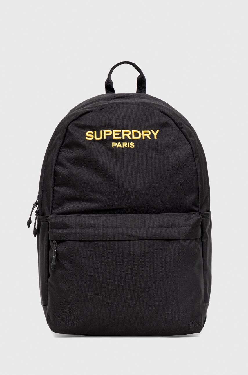 

Рюкзак Superdry цвет чёрный большой с аппликацией