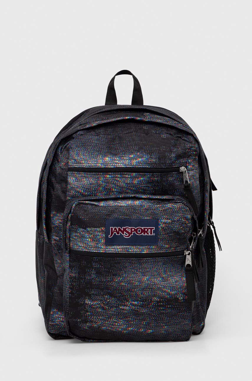 Batoh Jansport černá barva, velký, vzorovaný - černá -  100 % Polyester