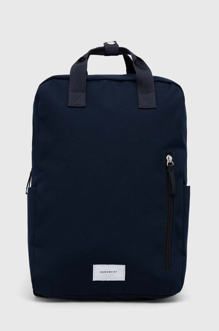 Sandqvist rucsac Knut culoarea bleumarin, mare, uni