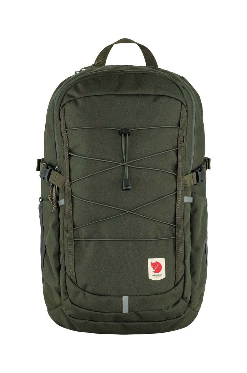 Fjallraven plecak Skule 28 kolor zielony duży gładki