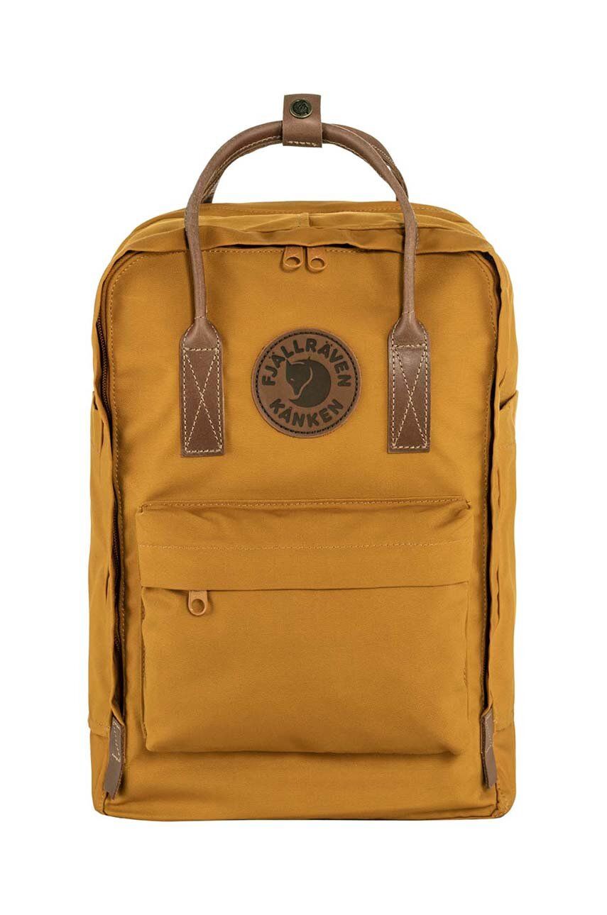 Fjallraven rucsac Kanken no. 2 Laptop 15 culoarea galben, mare, uni F23803.166