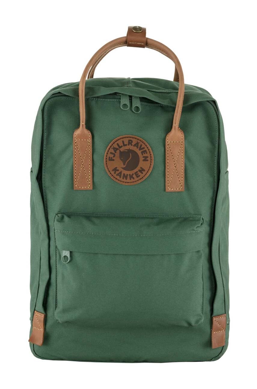 Fjallraven rucsac F23803.679 Kanken no. 2 Laptop 15 culoarea verde, mare, neted