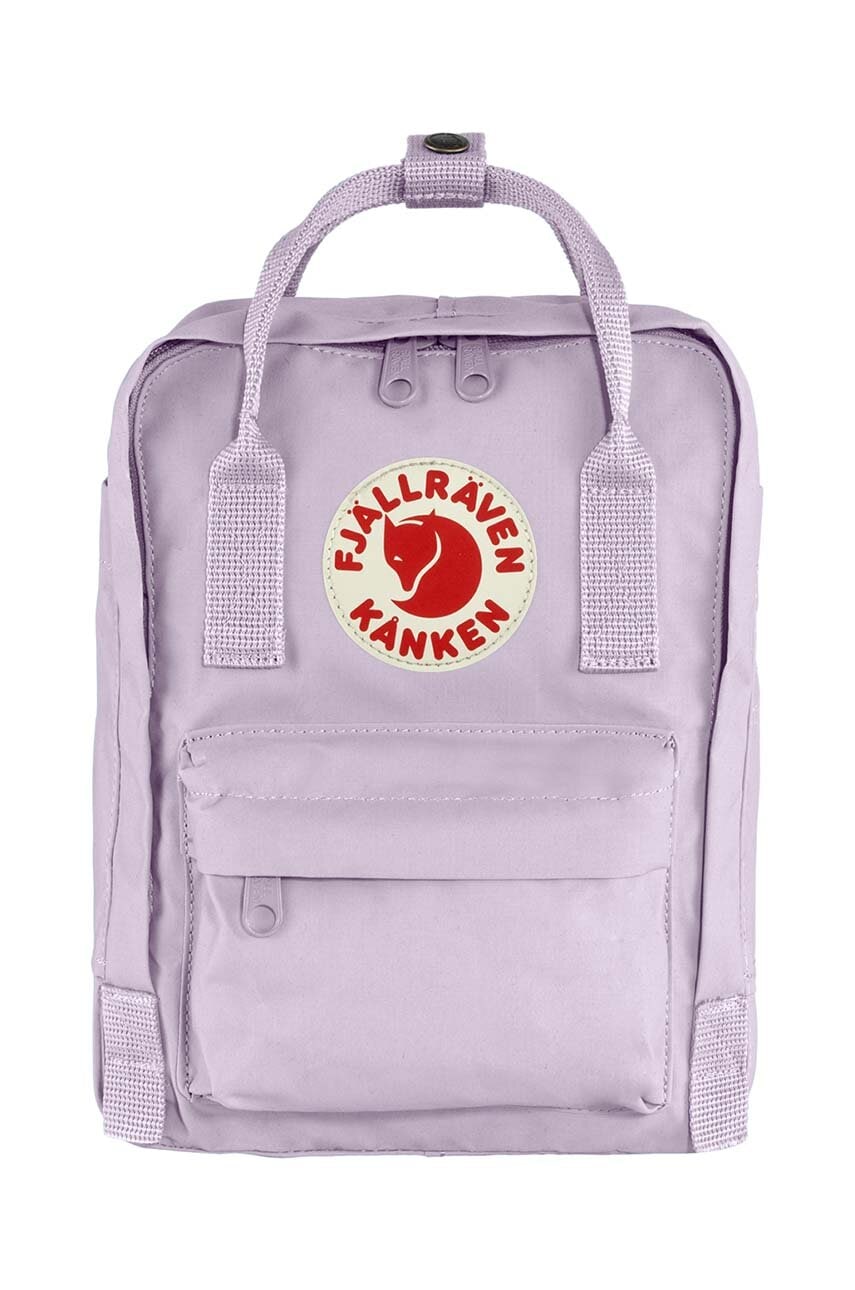 Fjallraven ghiozdan copii Kanken Mini culoarea violet, mic, cu imprimeu