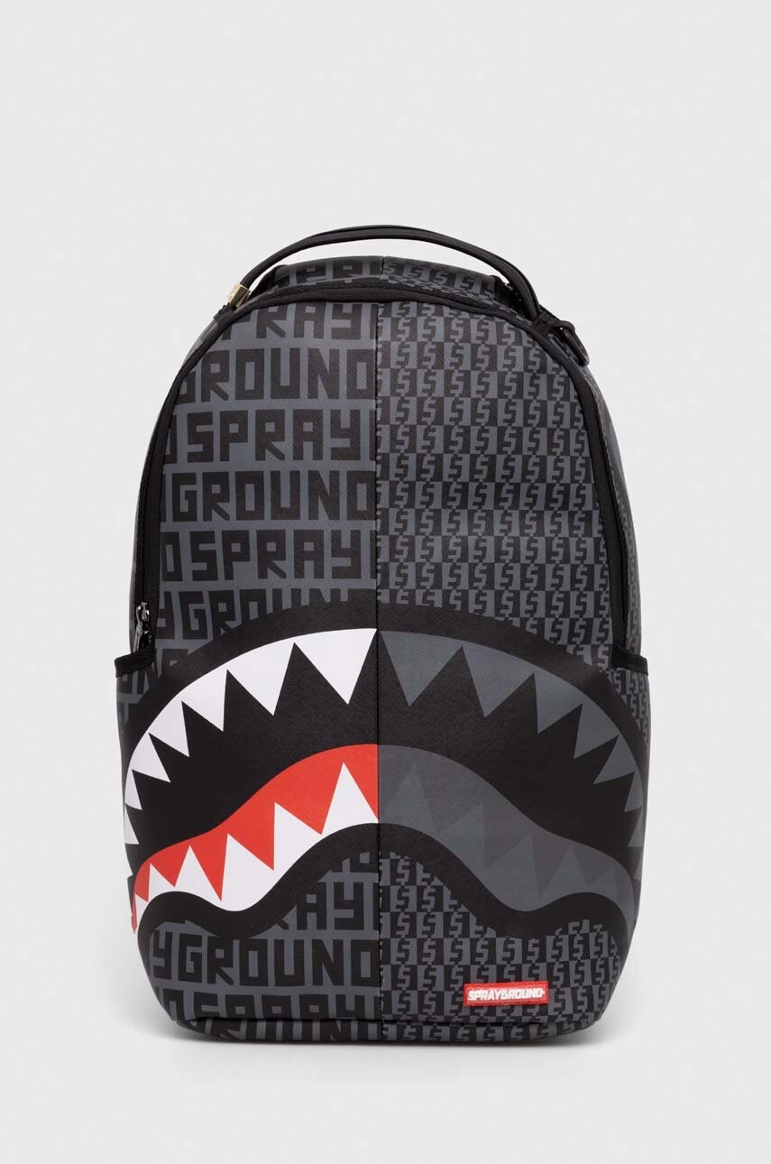 

Рюкзак Sprayground колір сірий великий візерунок