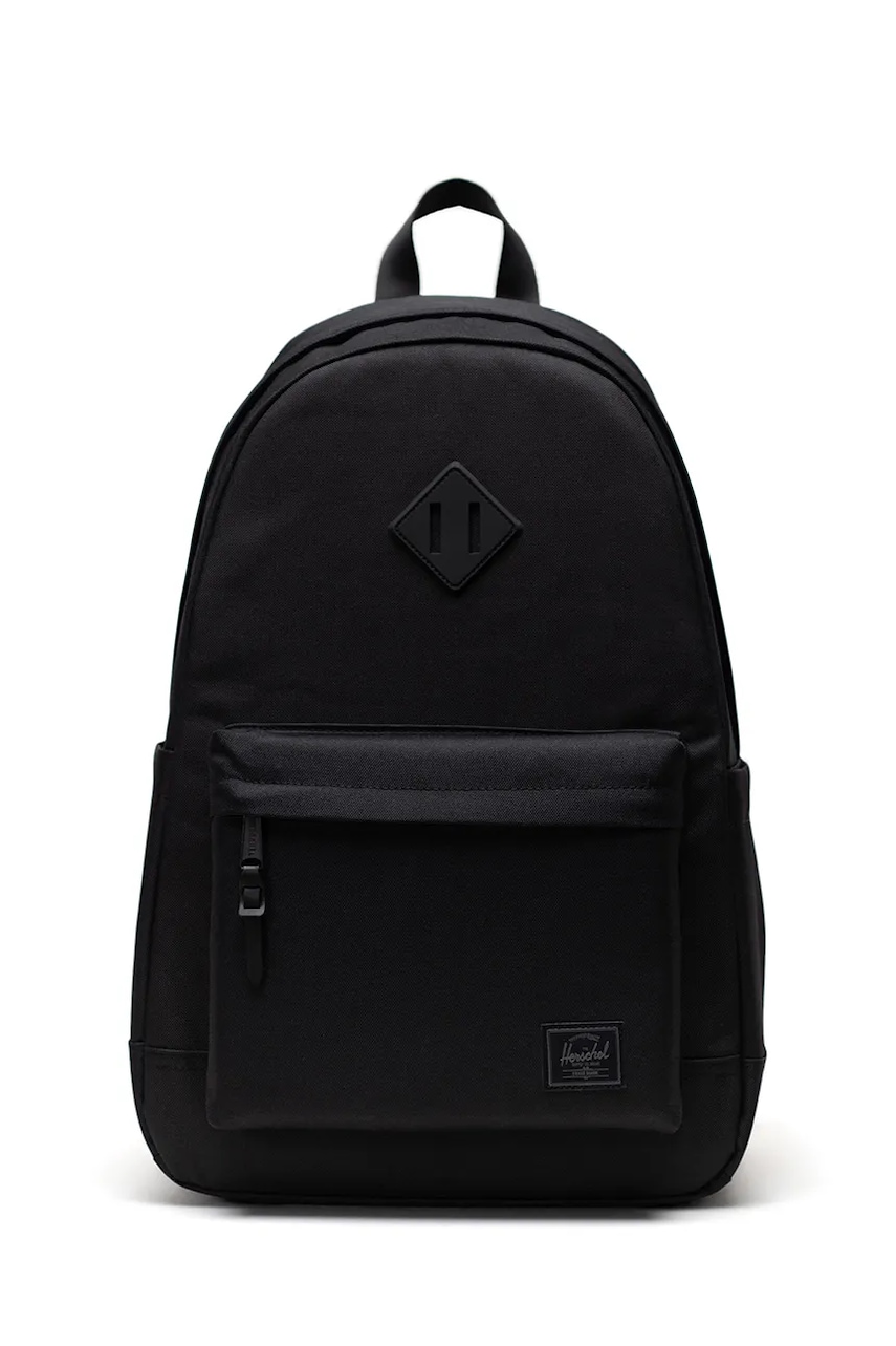 Herschel rucsac Heritage Backpack culoarea negru, mare, uni, 11383-05881-OS