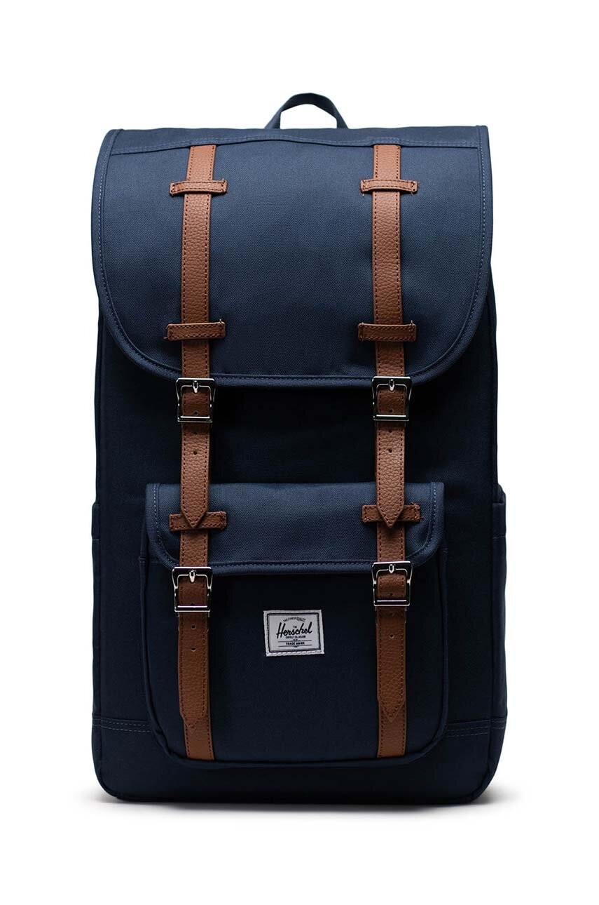 Herschel rucsac 11390-00007-OS Little America B culoarea albastru marin, mare, neted