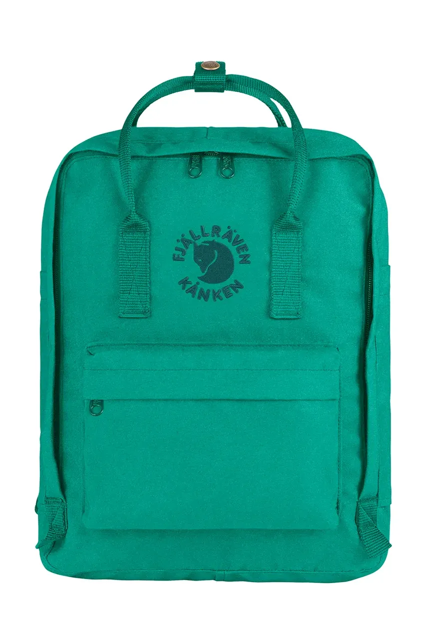 Fjallraven rucsac Re-Kanken culoarea verde, mare, neted, F23548