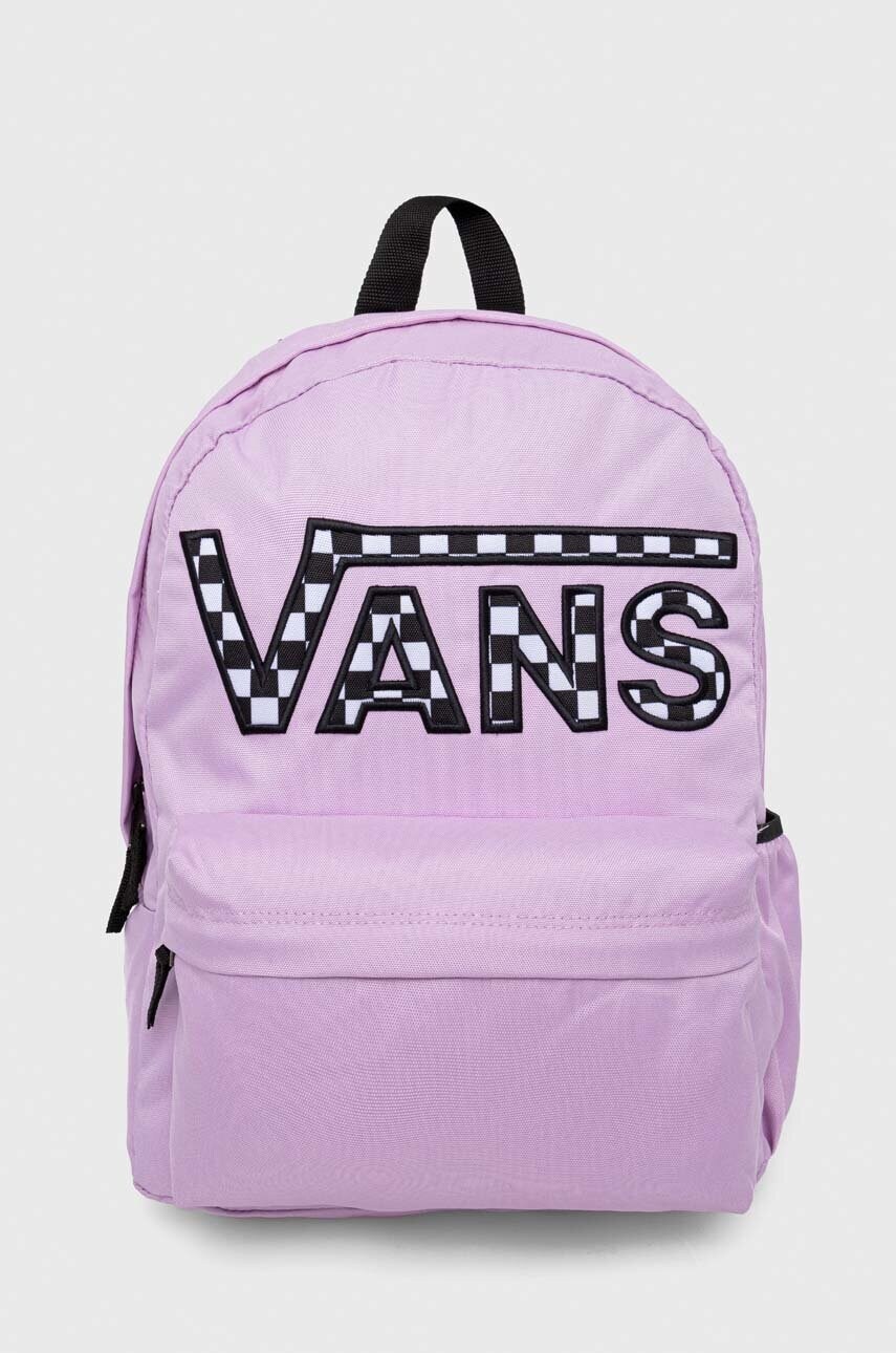 

Рюкзак Vans колір фіолетовий великий з аплікацією