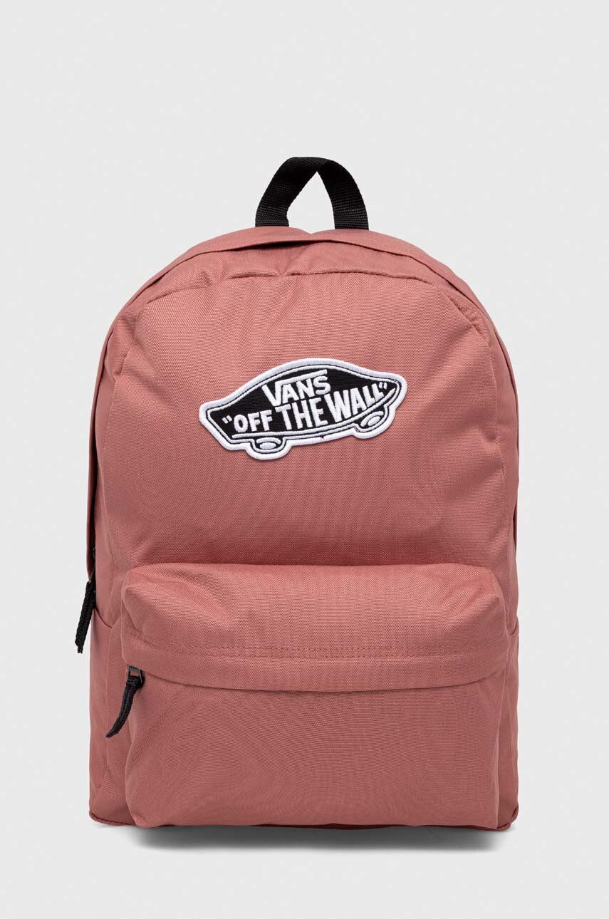 Vans rucsac culoarea roz, mic, cu imprimeu - Shoppu.ro