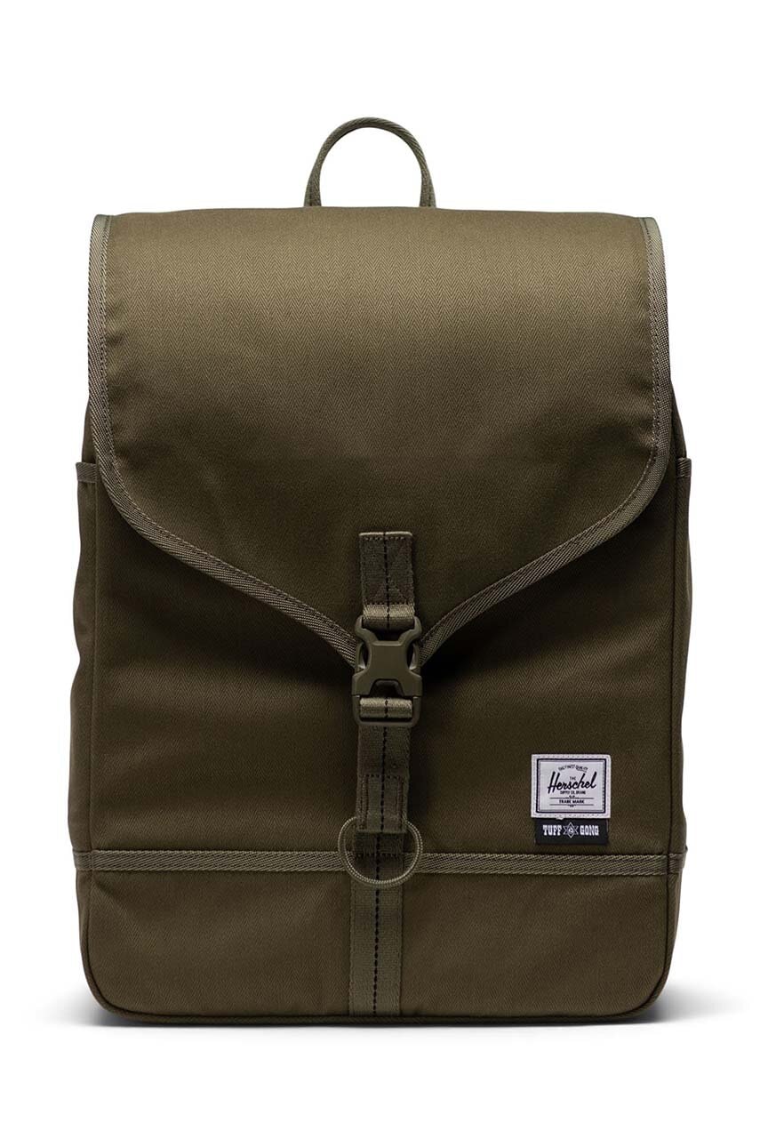 Herschel rucsac Bob Marely culoarea verde, mare, neted