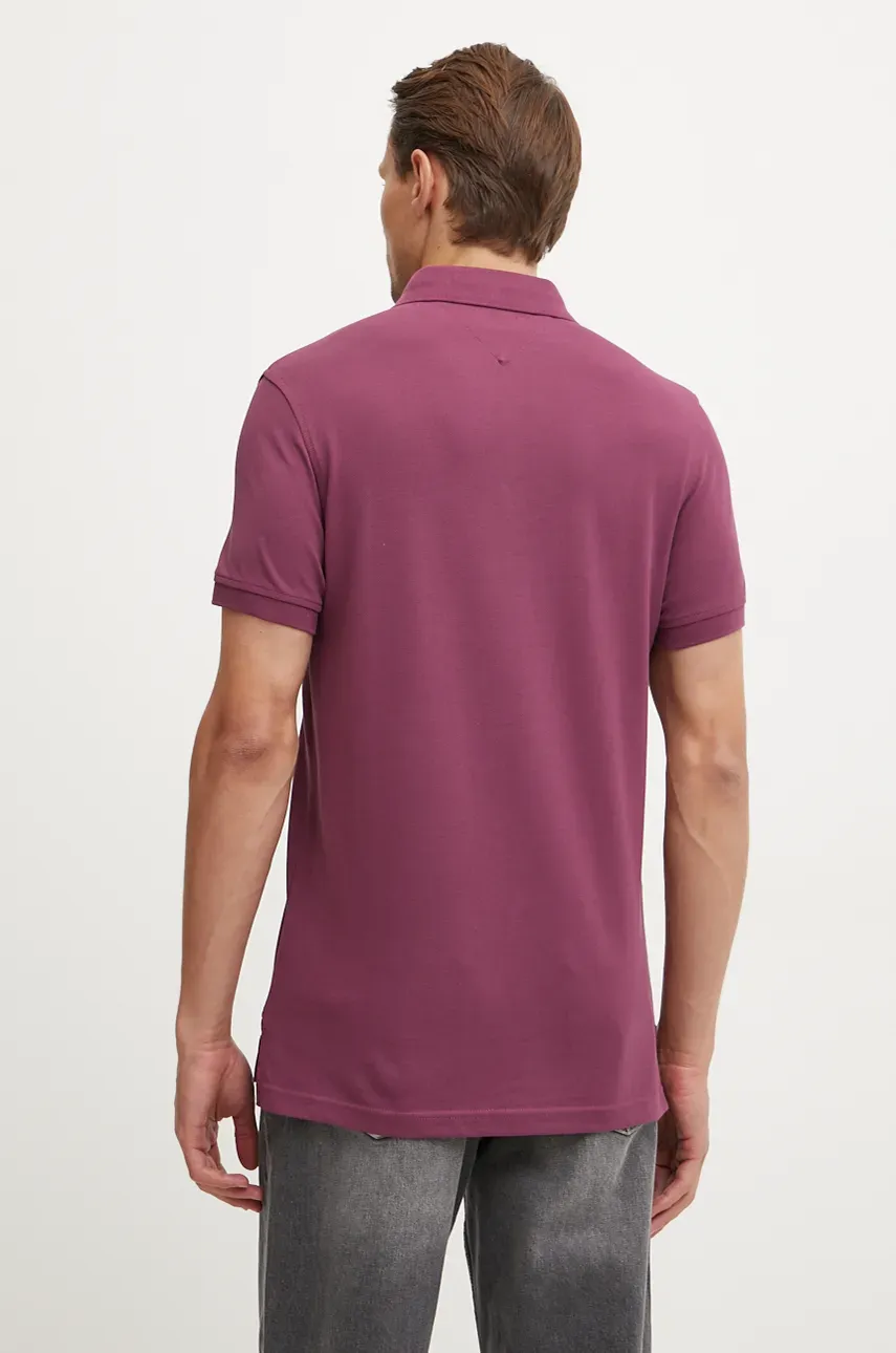 Поло Tommy Hilfiger мужской цвет фиолетовый узорный MW0MW17771 Поло Tommy Hilfiger мужской цвет фиолетовый узорный MW0MW17771