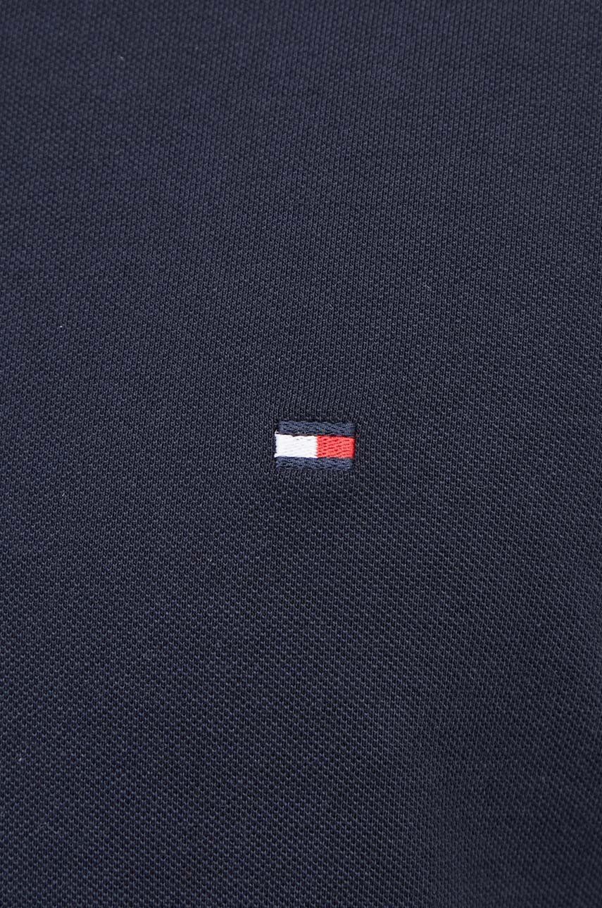 Bombažen Polo Tommy Hilfiger Mornarsko Modra Barva