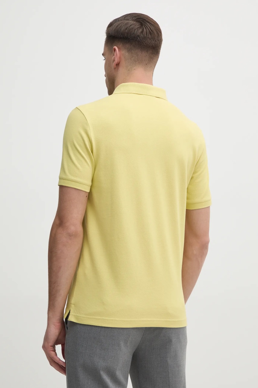 Поло Calvin Klein мужское цвет жёлтый однотонное K10K111196 Поло Calvin Klein мужское цвет жёлтый однотонное K10K111196