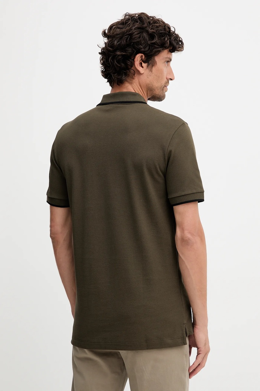 Βαμβακερό μπλουζάκι πόλο BOSS χρώμα: μπλε, 50494697 φωτογραφία