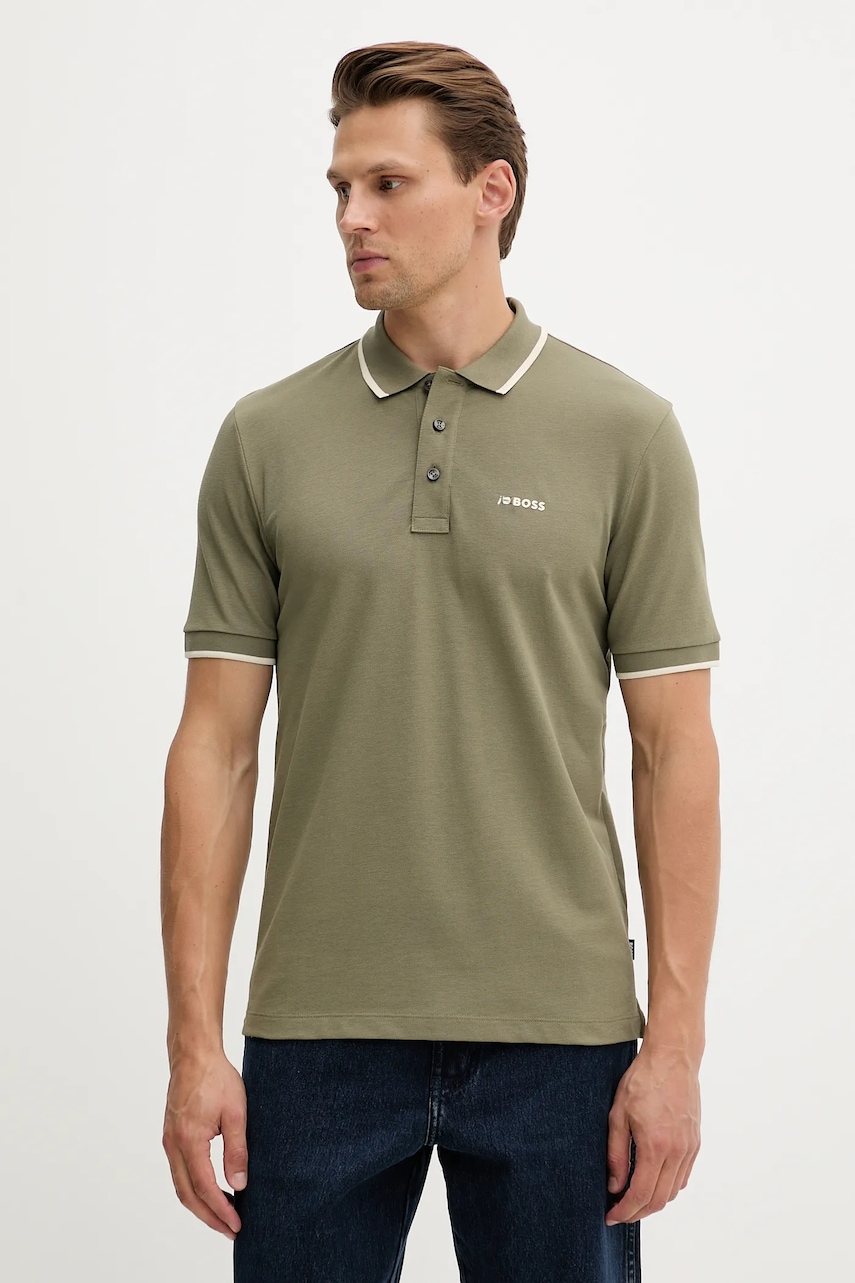 BOSS polo de bumbac uni, 50494697