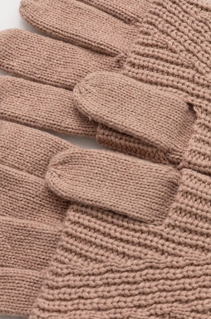 Перчатки с примесью шерсти AllSaints цвет чёрный Перчатки с примесью шерсти AllSaints цвет чёрный