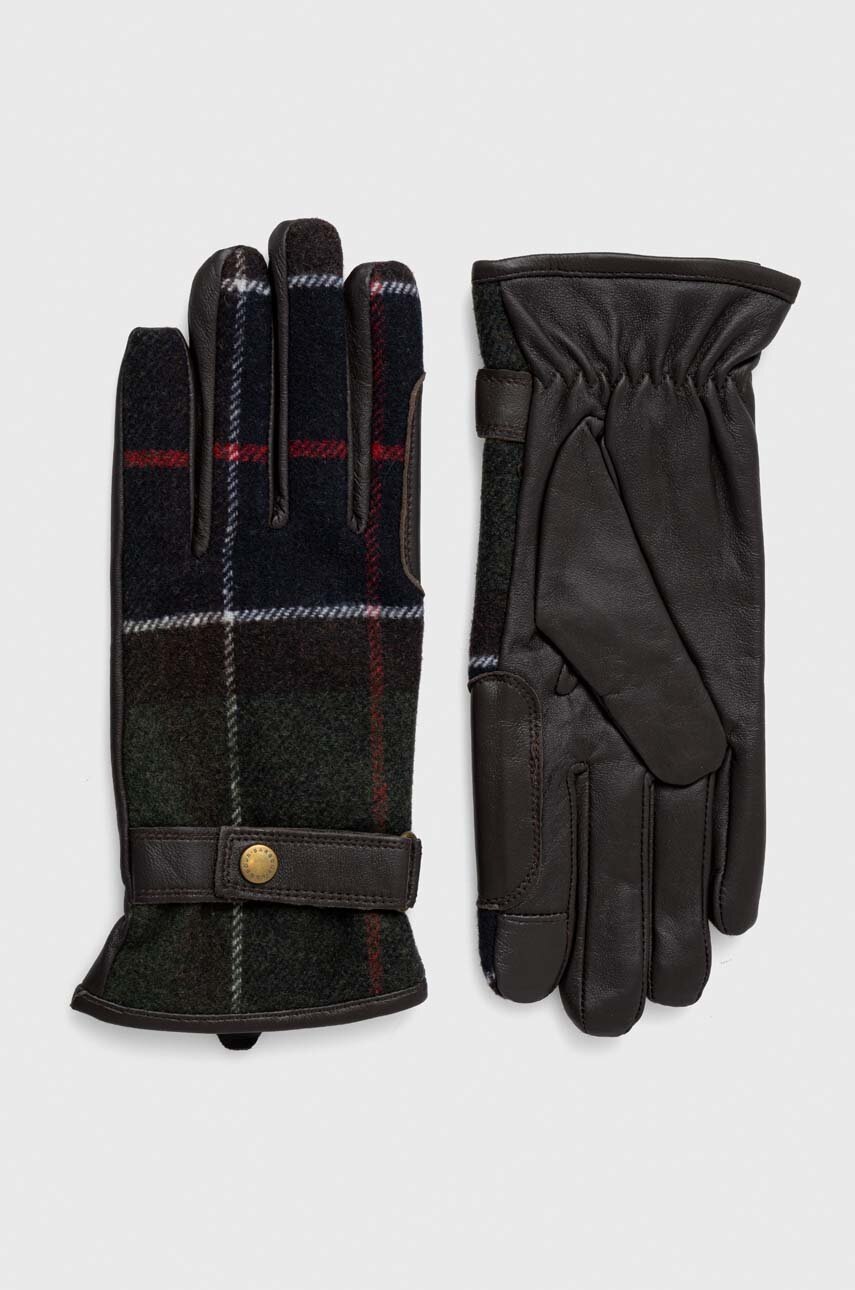 

Перчатки с примесью шерсти Barbour цвет зелёный