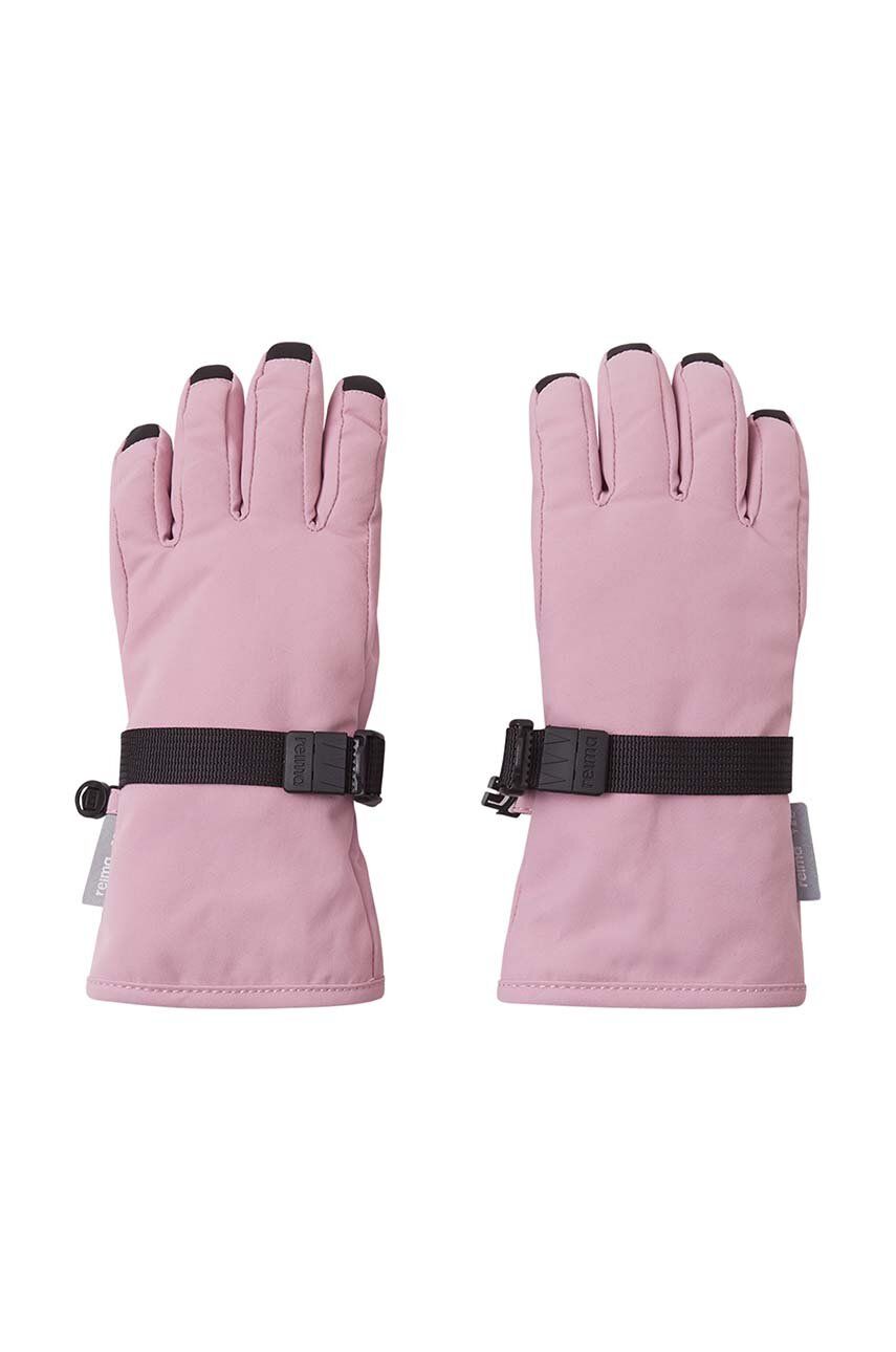 Dětské lyžařské rukavice Reima Tartu - růžová - Hlavní materiál: 59 % Recyklovaný polyamid