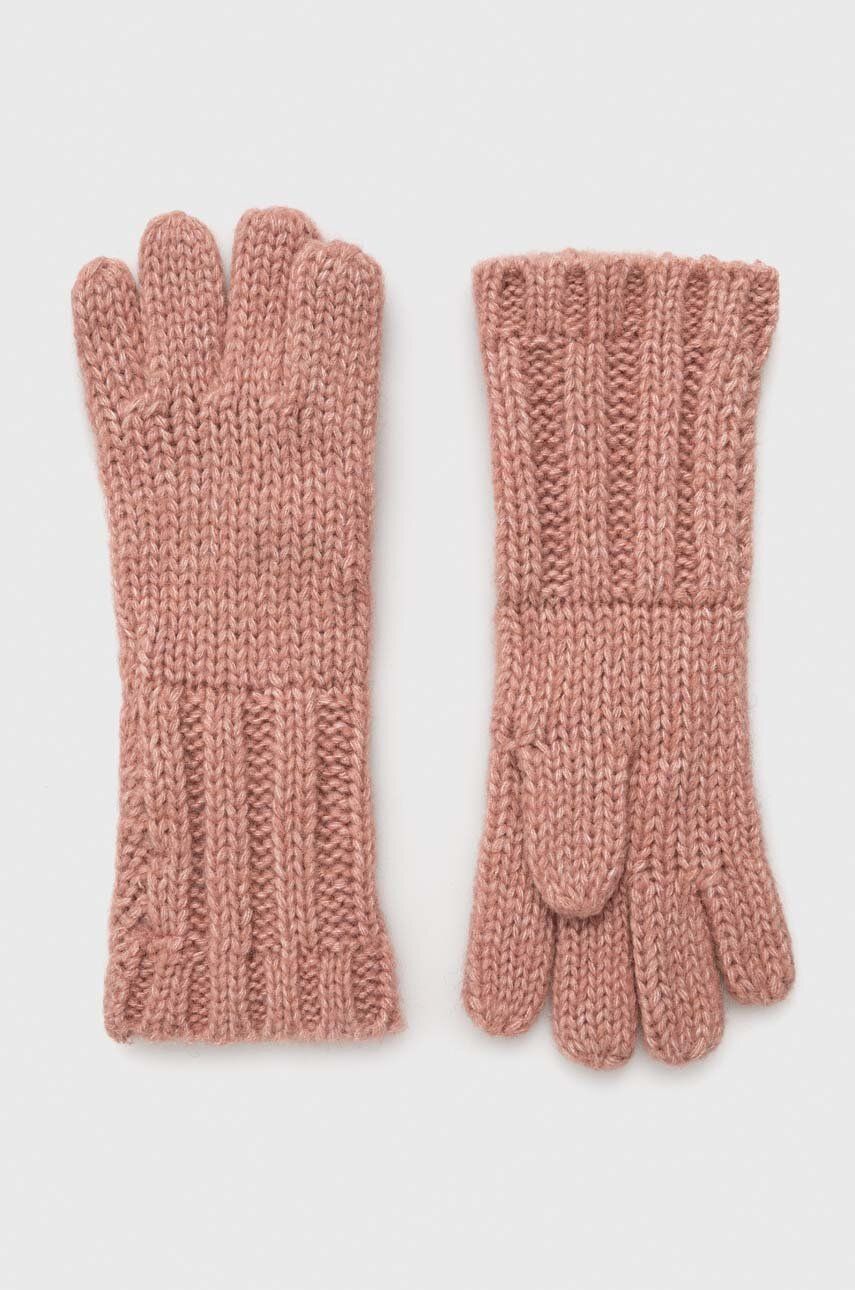 Levně Dětské rukavice Pepe Jeans růžová barva