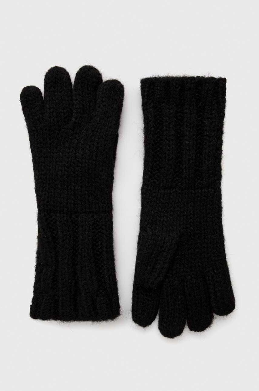 Dětské rukavice Pepe Jeans černá barva - černá - 34 % Polyester