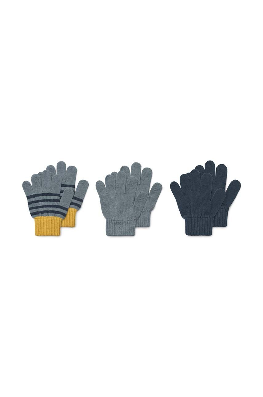 

Дитячі рукавички Liewood 3-pack колір бежевий