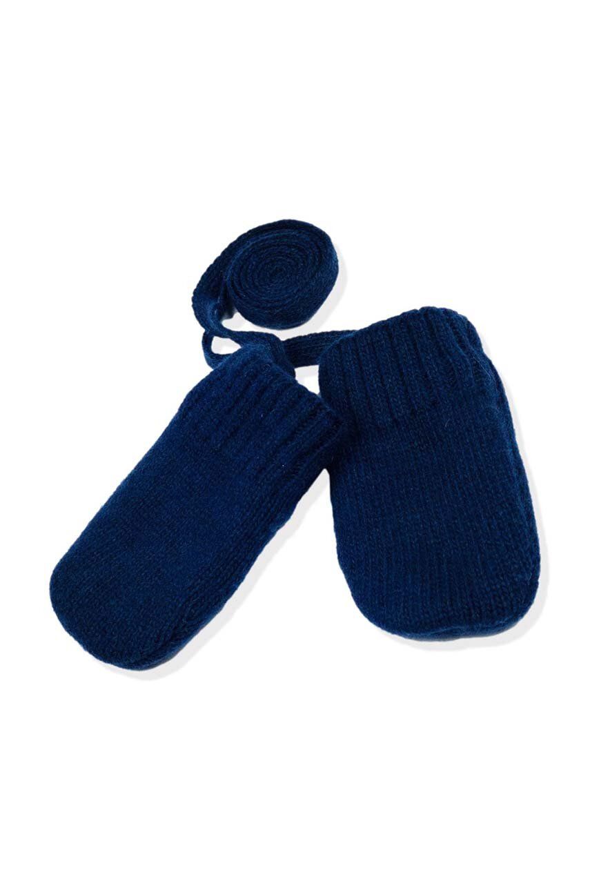 Kojenecké rukavice Jamiks NIKA tmavomodrá barva - námořnická modř - 35 % Polyamid