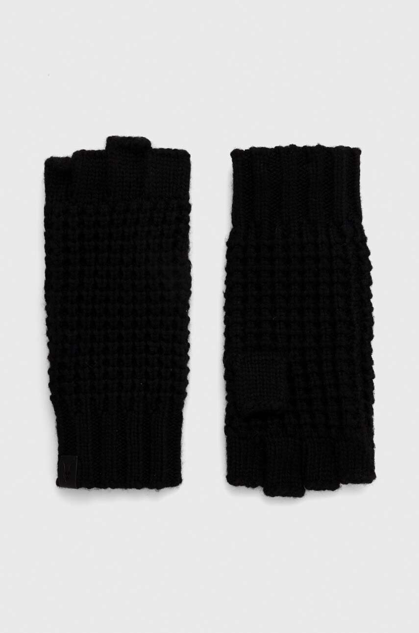 

Перчатки с примесью шерсти AllSaints цвет чёрный