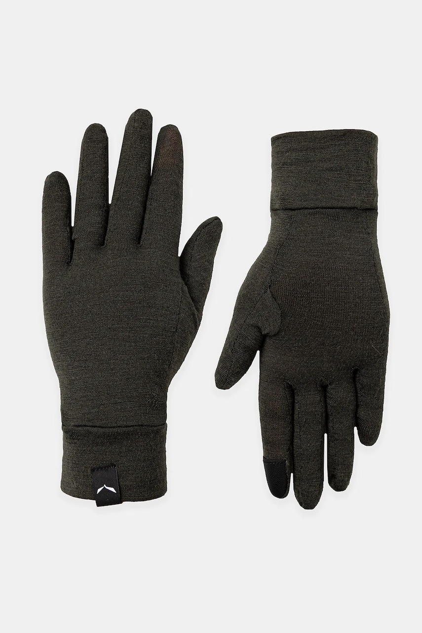 Salewa mănuși Cristallo Merino culoarea bordo, 00.0000028514