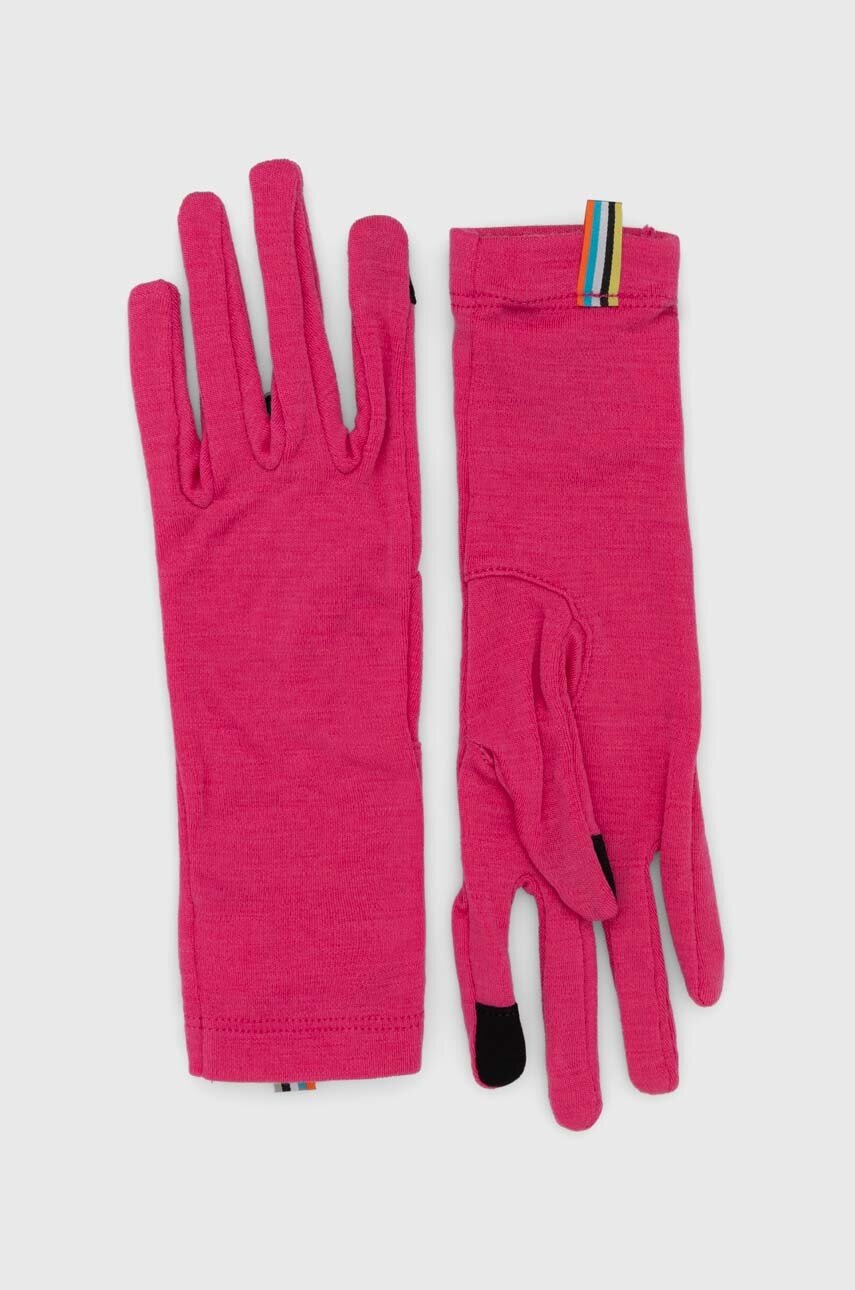 

Рукавички Smartwool Thermal Merino колір рожевий
