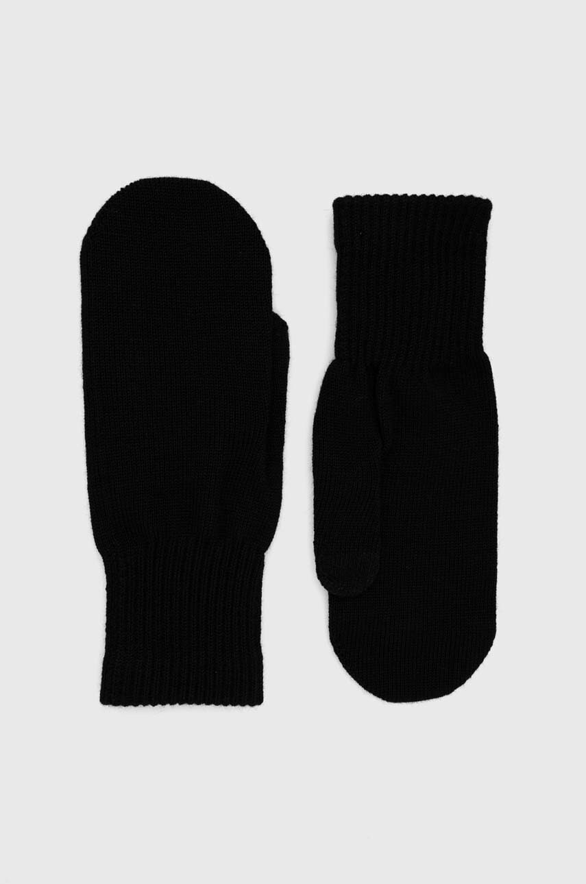 Levně Rukavice Smartwool Knit černá barva